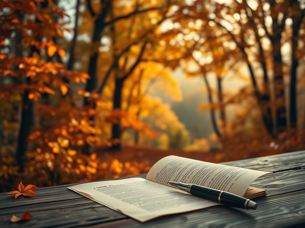 October Letters: Literary Prompts for Fall & Reflection